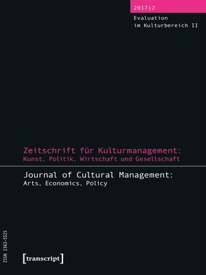 cover image of Zeitschrift für Kulturmanagement